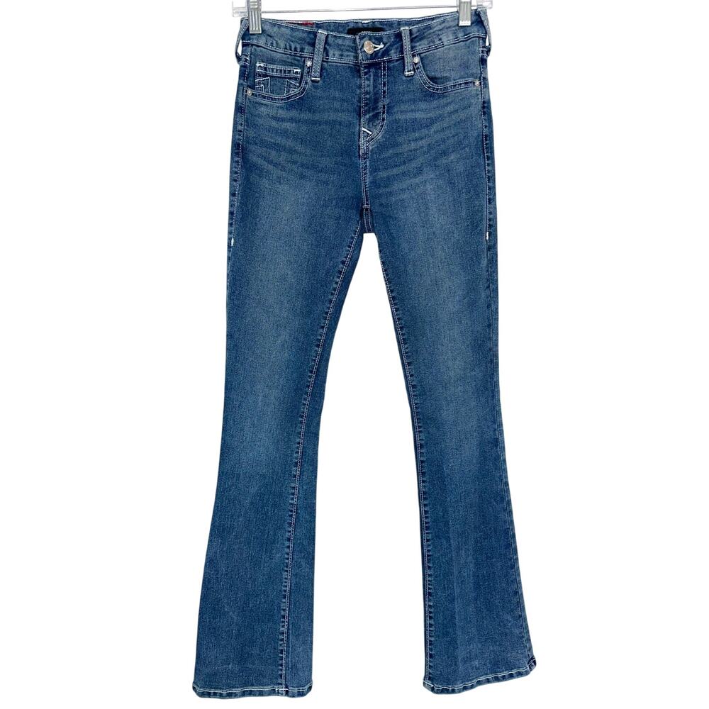 True Religion Women's Becca Mid Rise Bootcut Jeans Size 26